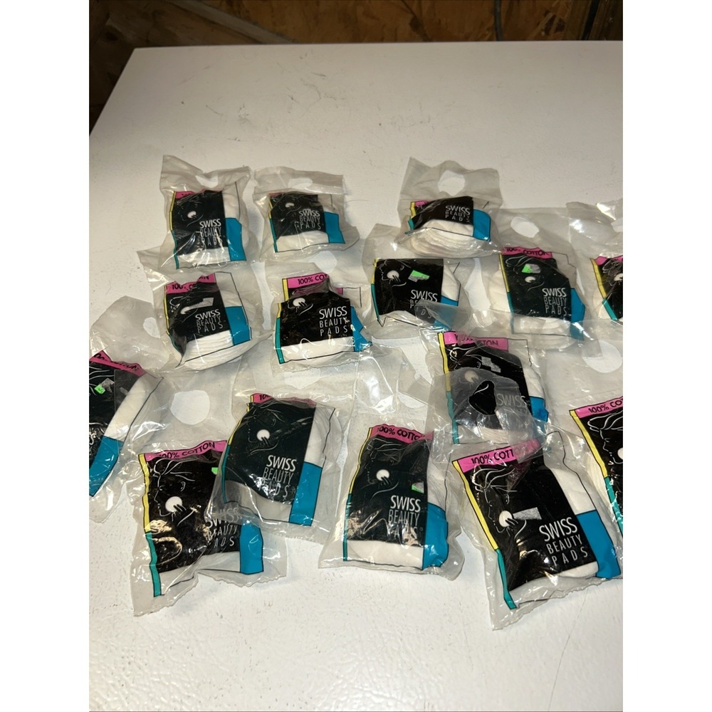 Lot 15 Basic Cotton Rounds  Polish& Makeup Remover Pads - 120 Total Swiss Beauty